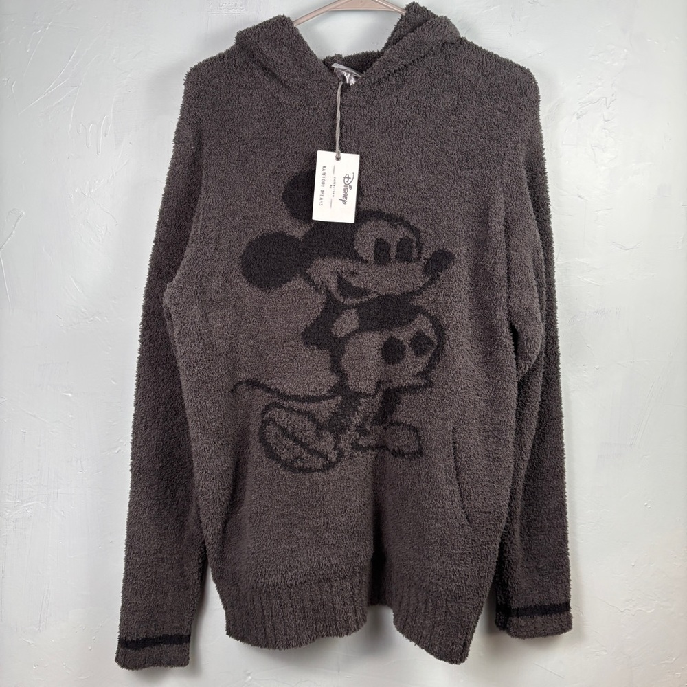 Barefoot Dreams Disney Dark Gray Mickey Mouse Hoodie